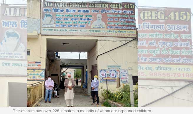 Admn provides ration to Sanaur ashram